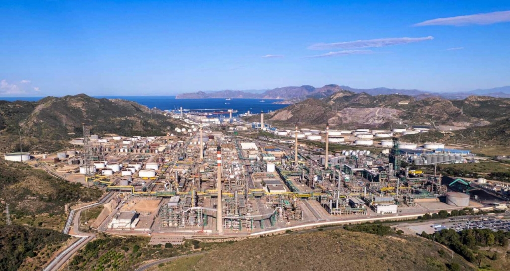 Imagen aérea del Complejo Industrial de Cartagena