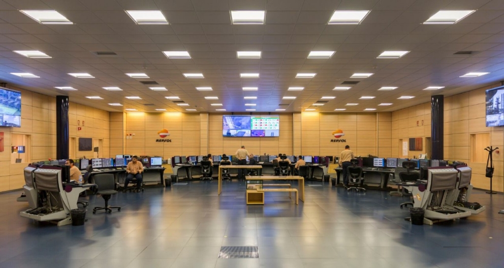Panorámica de sala de control